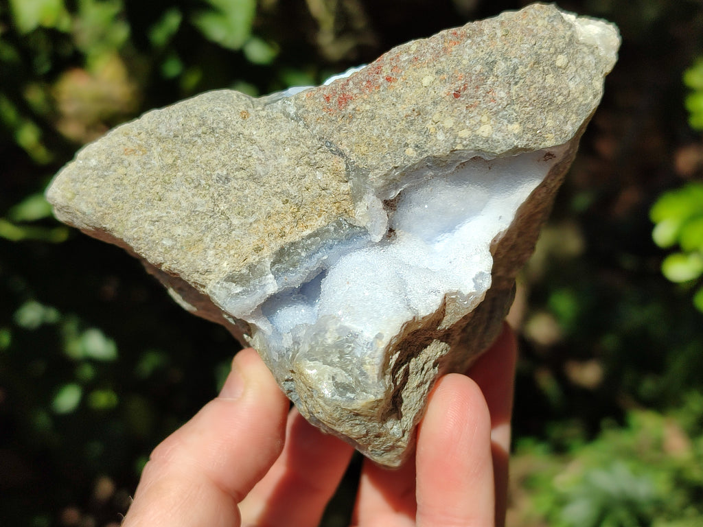 Natural Blue Lace Agate Geodes x 6 From Nsanje, Malawi - Toprock Gemstones and Minerals 