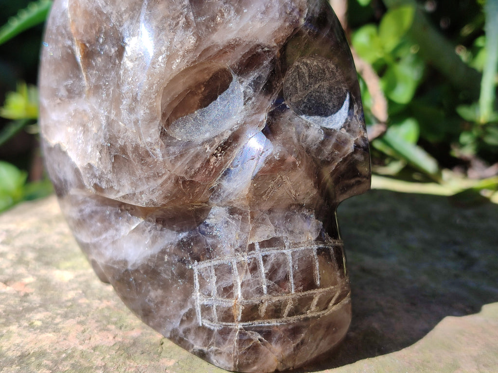 Polished Smokey Quartz Skull x 1 From Madagascar - Toprock Gemstones and Minerals 