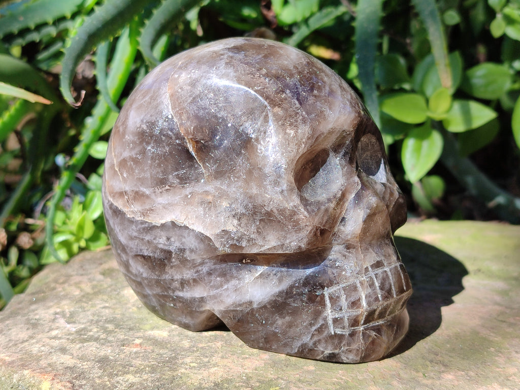 Polished Smokey Quartz Skull x 1 From Madagascar - Toprock Gemstones and Minerals 