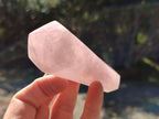 Polished Double Terminated Rose Quartz Points x 6 From Ambatondrazaka, Madagascar - Toprock Gemstones and Minerals 