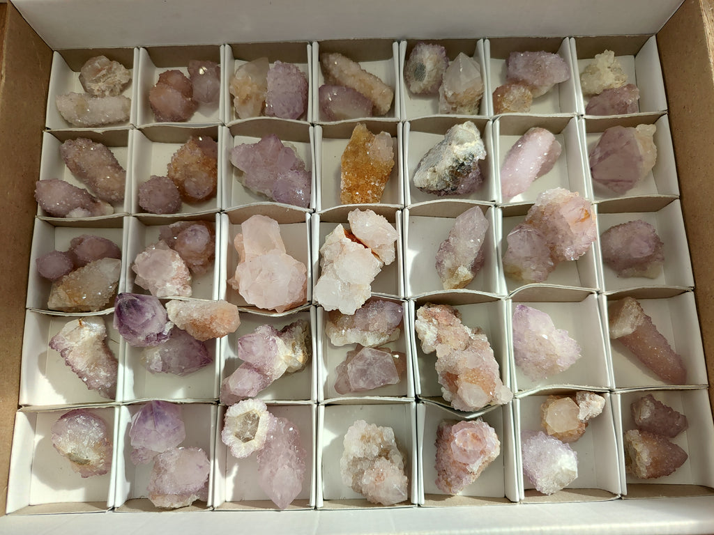 Natural Mixed Cactus Spirit Quartz Crystals x 52 From South Africa - Toprock Gemstones and Minerals 