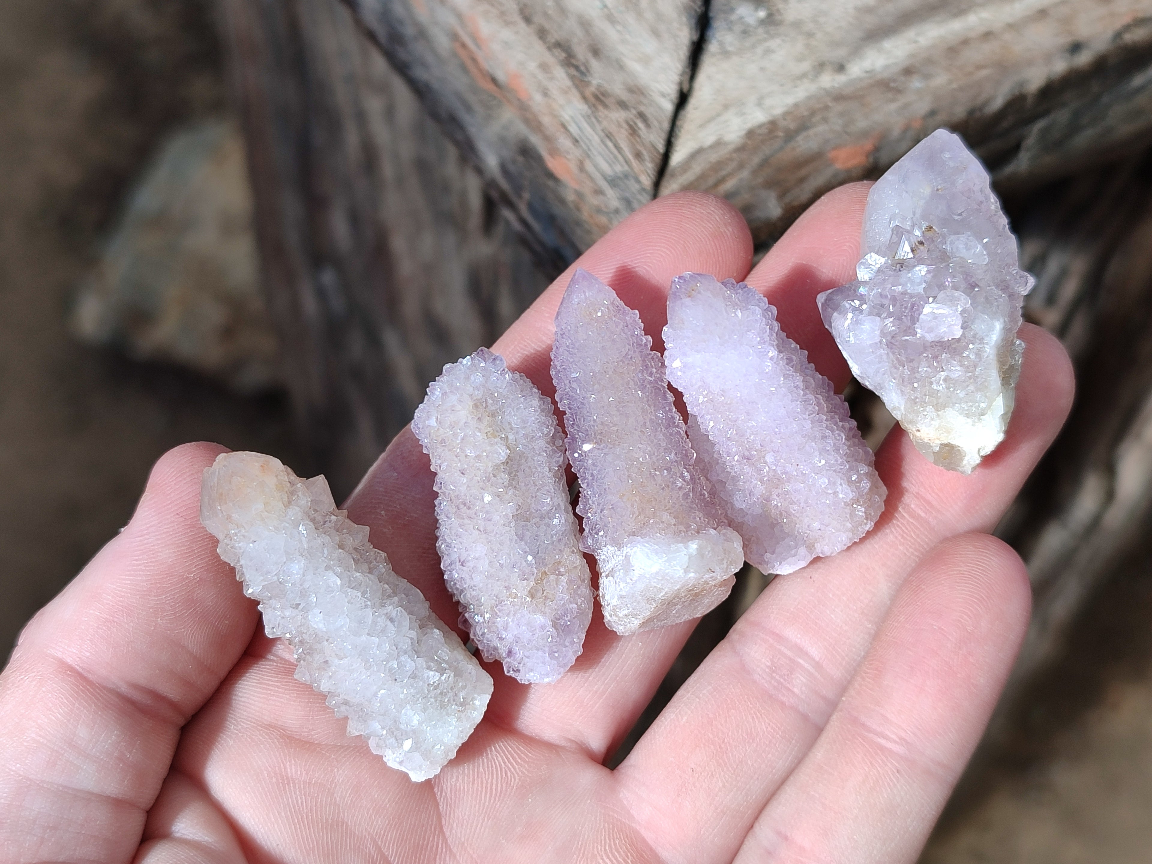 Natural Mixed Cactus Spirit Quartz Crystals x 52 From South Africa - Toprock Gemstones and Minerals 