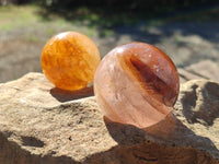 Polished Golden Healer Spheres x 6 From Madagascar