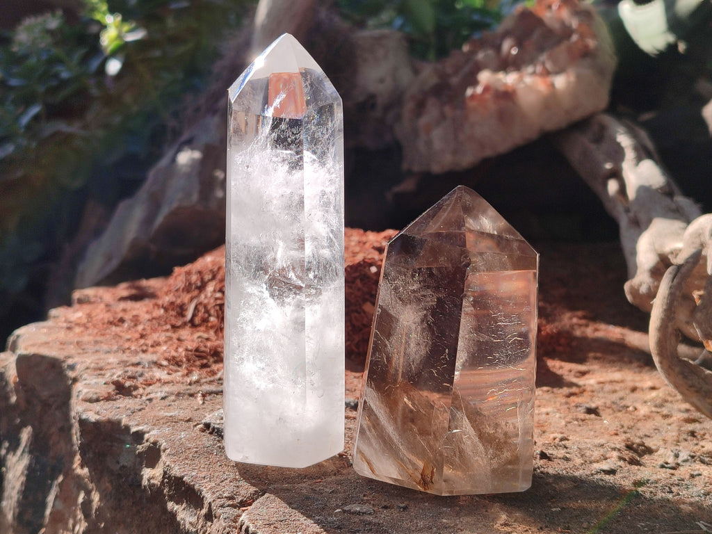 Polished Mix of Selected Crystal Points x 6 From Madagascar - Toprock Gemstones and Minerals 