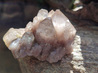 Natural White Phantom Cascading Smokey Quartz Clusters x 12 From Luena, Congo - Toprock Gemstones and Minerals 