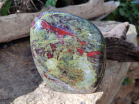 Polished Bastite Dragons Blood Stone Standing Free Form x 1 From Tshipise, South Africa - Toprock Gemstones and Minerals 