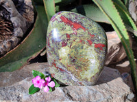 Polished Bastite Dragons Blood Stone Standing Free Form x 1 From Tshipise, South Africa - Toprock Gemstones and Minerals 