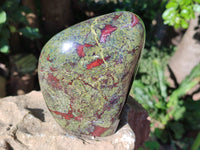 Polished Bastite Dragons Blood Stone Standing Free Form x 1 From Tshipise, South Africa - Toprock Gemstones and Minerals 