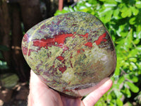 Polished Bastite Dragons Blood Stone Standing Free Form x 1 From Tshipise, South Africa - Toprock Gemstones and Minerals 