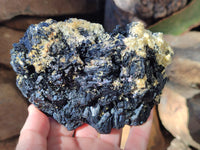 Natural Schorl Black Tourmaline Specimens x 2 From Erongo, Namibia