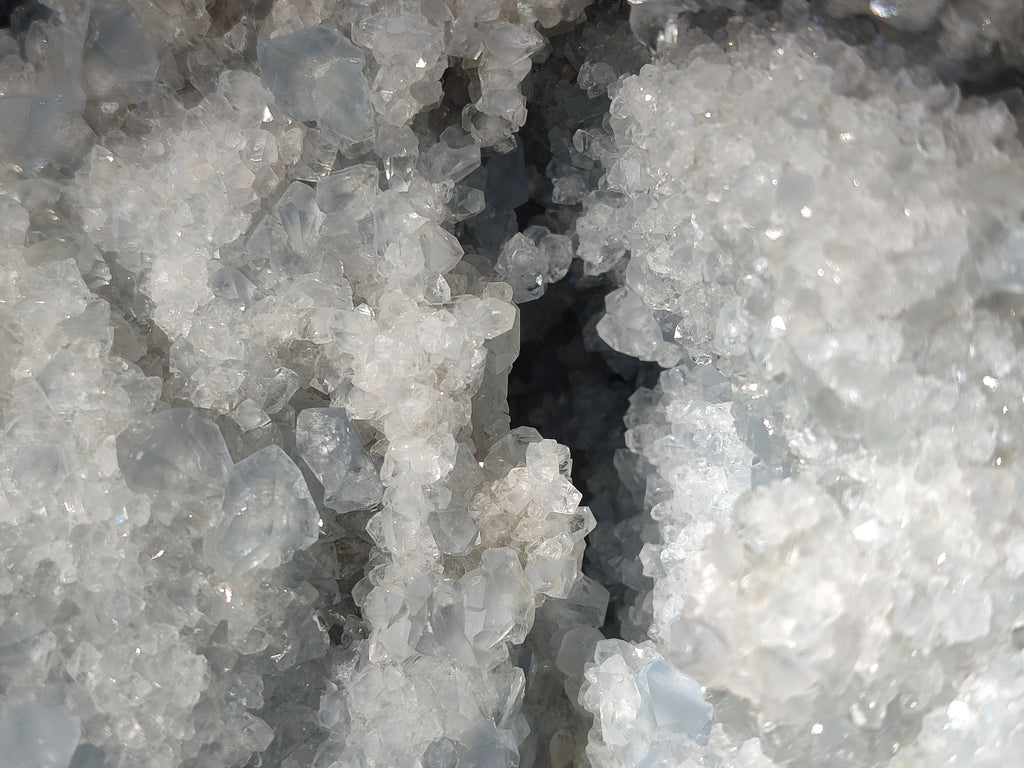 Natural Celestite Geode Specimens x 1 From Sakoany, Madagascar - Toprock Gemstones and Minerals 