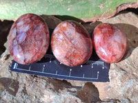 Polished Red Hematoid Quartz Palm Stones x 20 From Ambatondrazaka, Madagascar - Toprock Gemstones and Minerals 