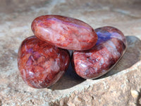 Polished Red Hematoid Quartz Palm Stones x 20 From Ambatondrazaka, Madagascar - Toprock Gemstones and Minerals 