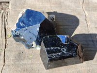 Natural Schorl Black Tourmaline with Hyalite Opal x 12 From Erongo, Namibia