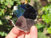 Natural Schorl Black Tourmaline with Hyalite Opal x 12 From Erongo, Namibia