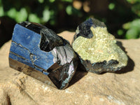 Natural Schorl Black Tourmaline with Hyalite Opal x 12 From Erongo, Namibia