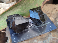 Natural Schorl Black Tourmaline with Hyalite Opal x 12 From Erongo, Namibia
