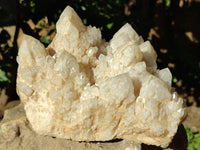 Natural Cascading Candle Phantom Quartz Cluster x 1 From Antsirabe, Madagascar