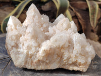 Natural Cascading Candle Phantom Quartz Cluster x 1 From Antsirabe, Madagascar