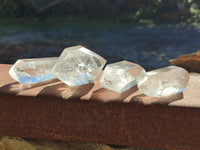 Polished Double Terminated Quartz Crystals x 6 From Madagascar