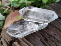 Polished Double Terminated Quartz Crystals x 6 From Madagascar