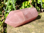 Polished Double Terminated Rose Quartz Points x 3 From Ambatondrazaka, Madagascar - Toprock Gemstones and Minerals 