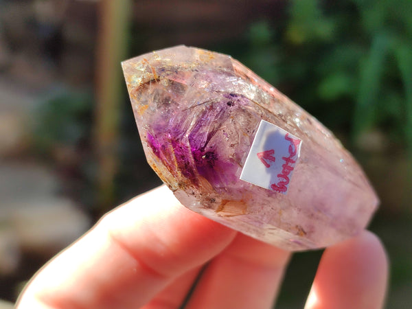 Polished Quartz Crystal Points with Lepidocrocite Inclusions x 20 From Madagascar