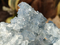 Natural Celestite Geode Specimens x 2 From Sakoany, Madagascar