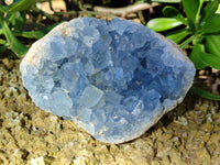 Natural Celestite Geode Specimens x 2 From Sakoany, Madagascar