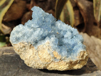 Natural Celestite Geode Specimens x 2 From Sakoany, Madagascar
