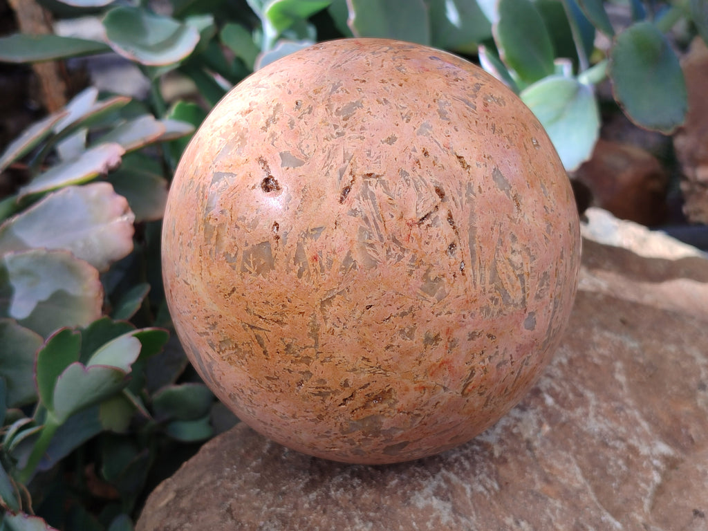Polished Runestone Feldspar Spheres x 1 From Kings Ranch, Zimbabwe - Toprock Gemstones and Minerals 