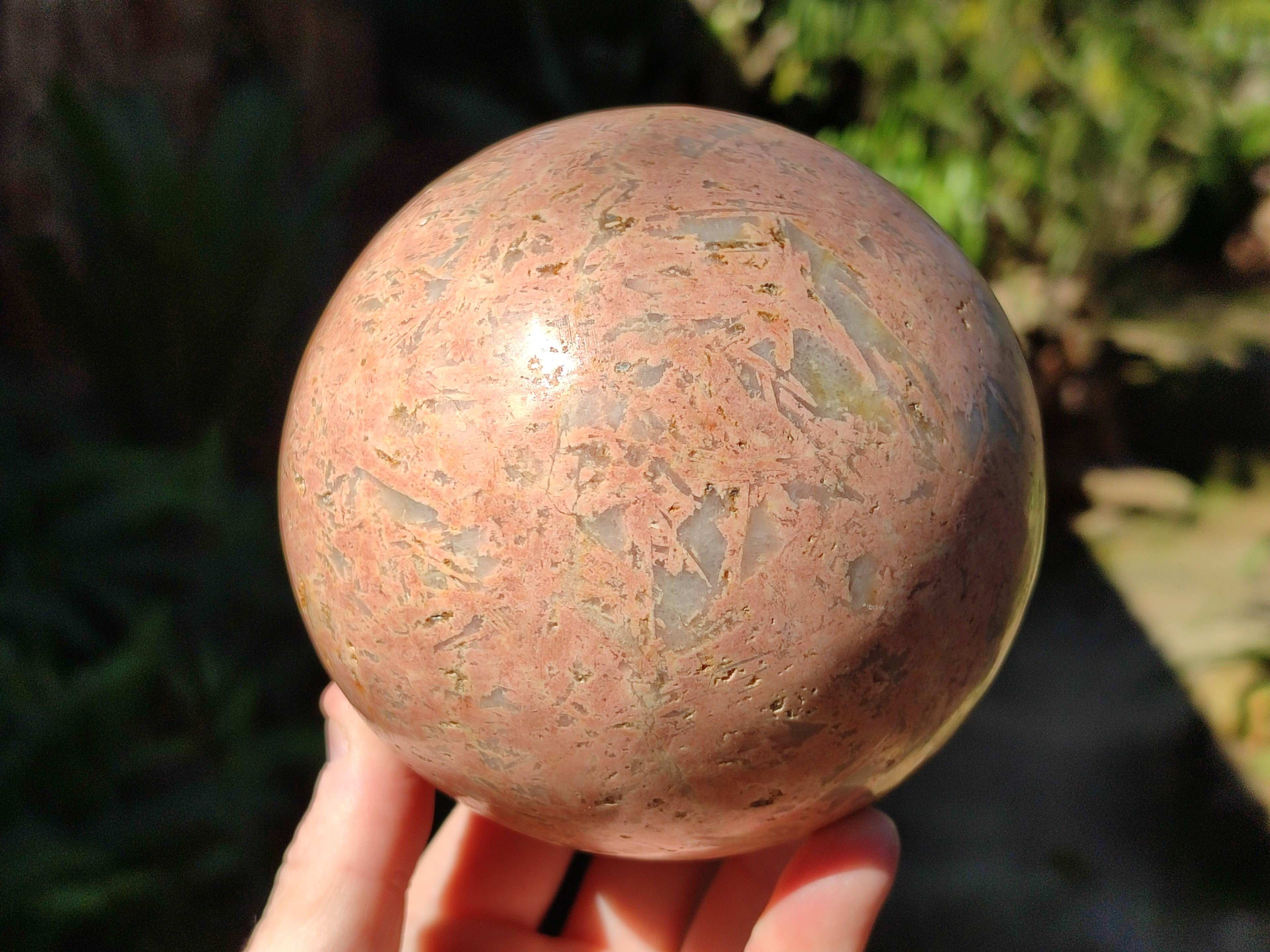 Polished Runestone Feldspar Spheres x 1 From Kings Ranch, Zimbabwe - Toprock Gemstones and Minerals 