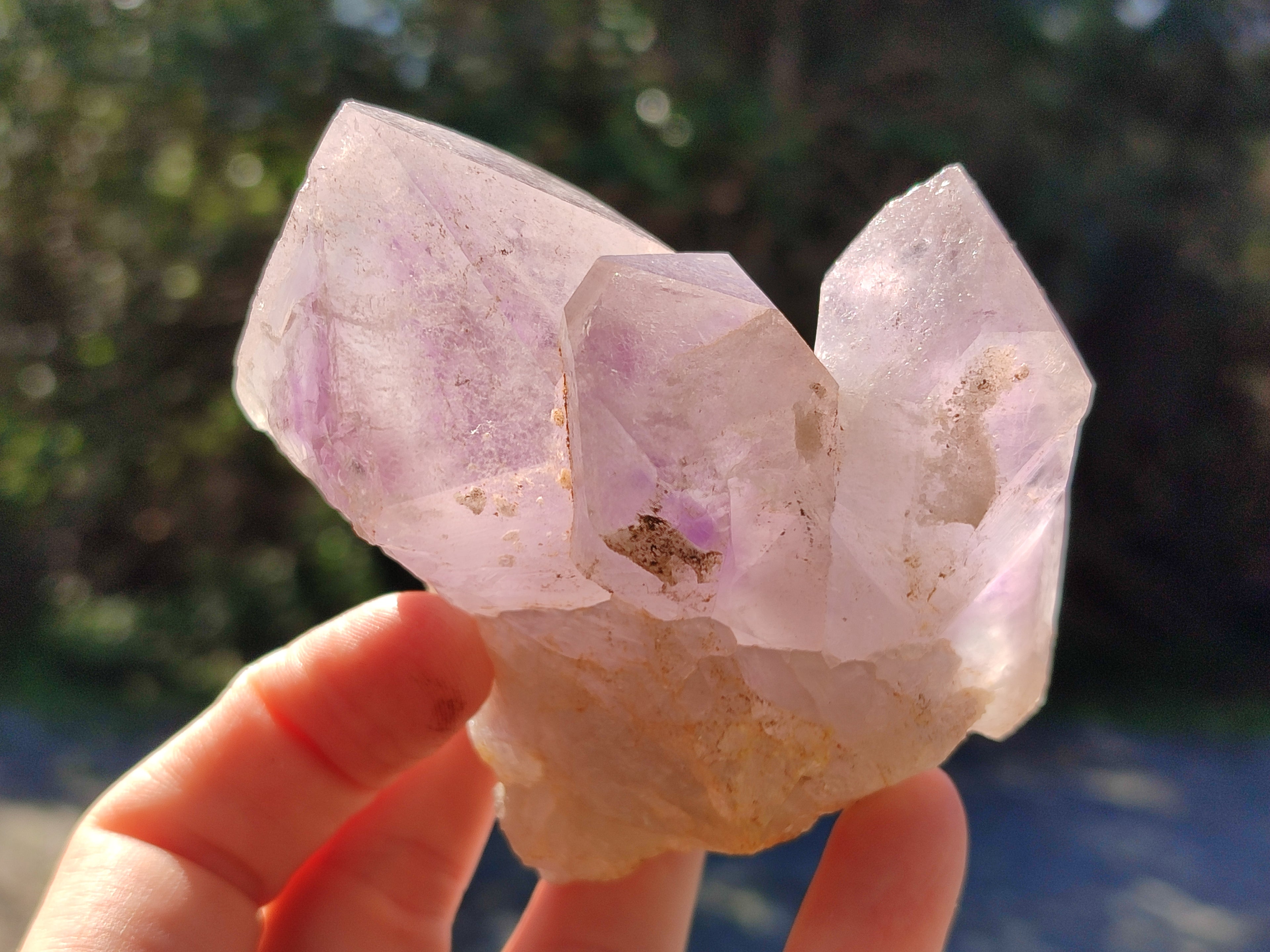 Natural Jacaranda Amethyst Quartz Crystals x 6 From Mumbwa, Zambia - Toprock Gemstones and Minerals 