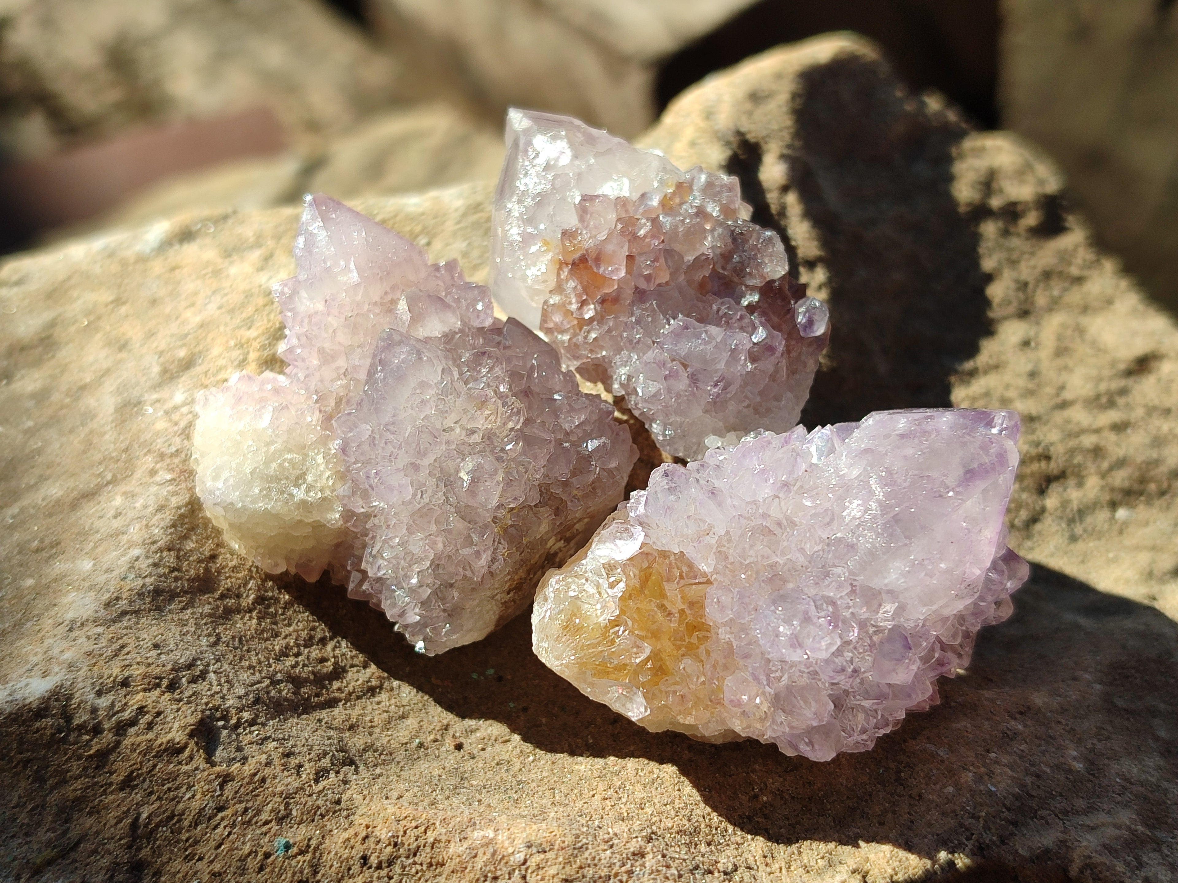 Natural Ametrine Spirit Quartz Crystals x 35 From Boekenhouthoek, South Africa - Toprock Gemstones and Minerals 