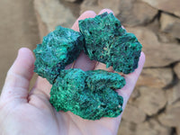 Natural Silky Malachite Specimens x 12 From Kasompe, Congo - Toprock Gemstones and Minerals 