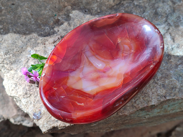 Polished Carnelian Bowls x 3 From Madagascar