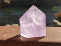 Polished Window Amethyst Quartz Points x 6 From Akansobe, Madagascar - Toprock Gemstones and Minerals 