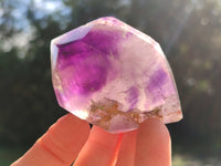 Polished Window Amethyst Quartz Points x 6 From Akansobe, Madagascar - Toprock Gemstones and Minerals 