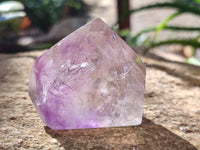 Polished Window Amethyst Quartz Points x 6 From Akansobe, Madagascar - Toprock Gemstones and Minerals 