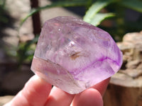 Polished Window Amethyst Quartz Points x 6 From Akansobe, Madagascar - Toprock Gemstones and Minerals 