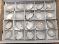 Polished Quartz Galet-Palm Stones x 20 From Madagascar - Toprock Gemstones and Minerals 