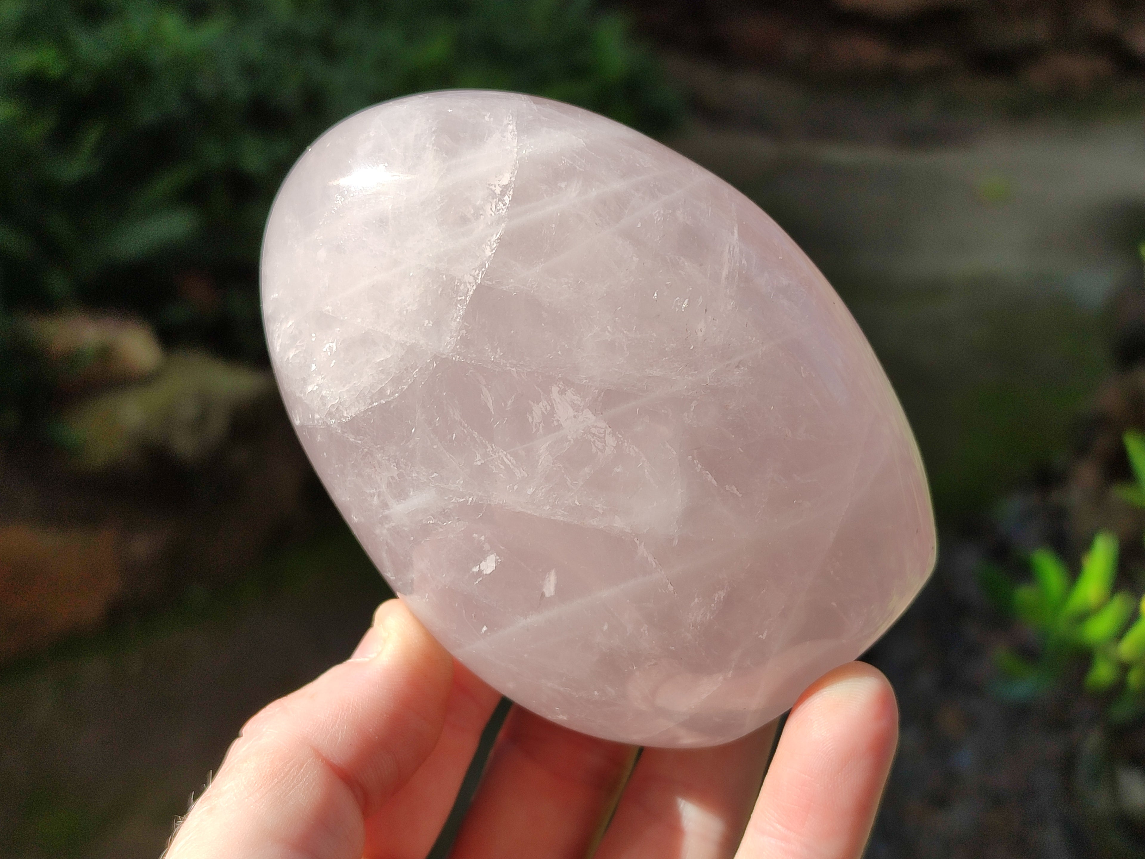 Polished Rose Quartz Standing Free Forms x 3 From Ambatondrazaka, Madagascar - Toprock Gemstones and Minerals 