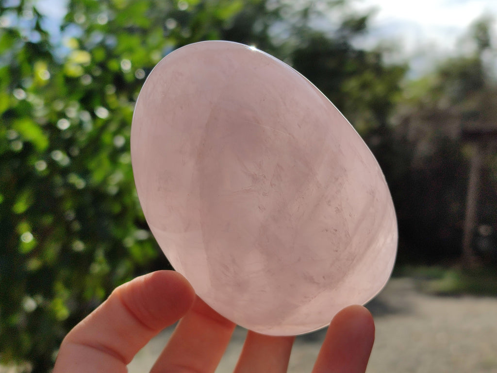 Polished Rose Quartz Standing Free Forms x 3 From Ambatondrazaka, Madagascar - Toprock Gemstones and Minerals 