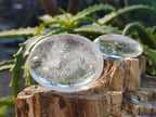 Polished Girasol and Rock Crystal Quartz Palm Stones x 24 From Ambatondrazaka, Madagascar - Toprock Gemstones and Minerals 