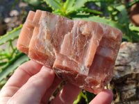 Natural Rhombohedral Sunset Orange Calcite Specimens x 12 From Spitzkop, Namibia - Toprock Gemstones and Minerals 
