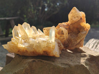 Natural Mixed Quartz Clusters x 6 From Madagascar - Toprock Gemstones and Minerals 