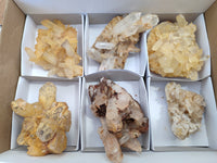 Natural Mixed Quartz Clusters x 6 From Madagascar - Toprock Gemstones and Minerals 