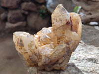 Natural Mixed Quartz Clusters x 6 From Madagascar - Toprock Gemstones and Minerals 