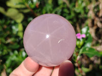 Polished Gemmy Rose Quartz Spheres with Star/Asterisms x 5 From Ambatondrazaka, Madagascar