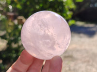 Polished Gemmy Rose Quartz Spheres with Star/Asterisms x 5 From Ambatondrazaka, Madagascar